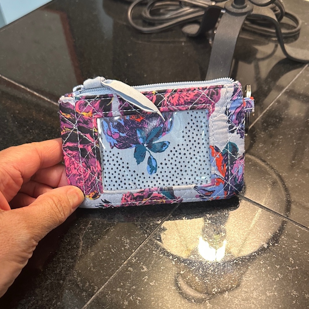 Vera Bradley Pink and Blue Floral Wallet